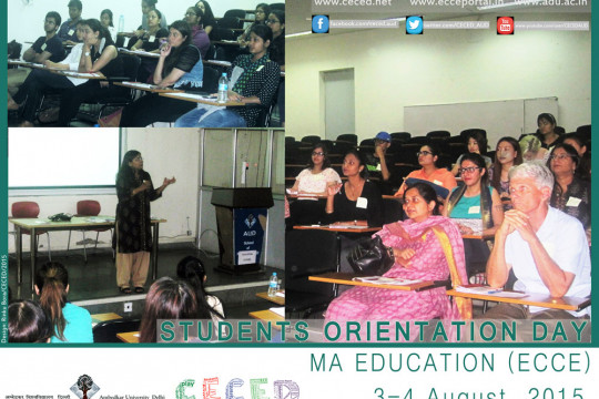 MA Education (ECCE) Students Orientation