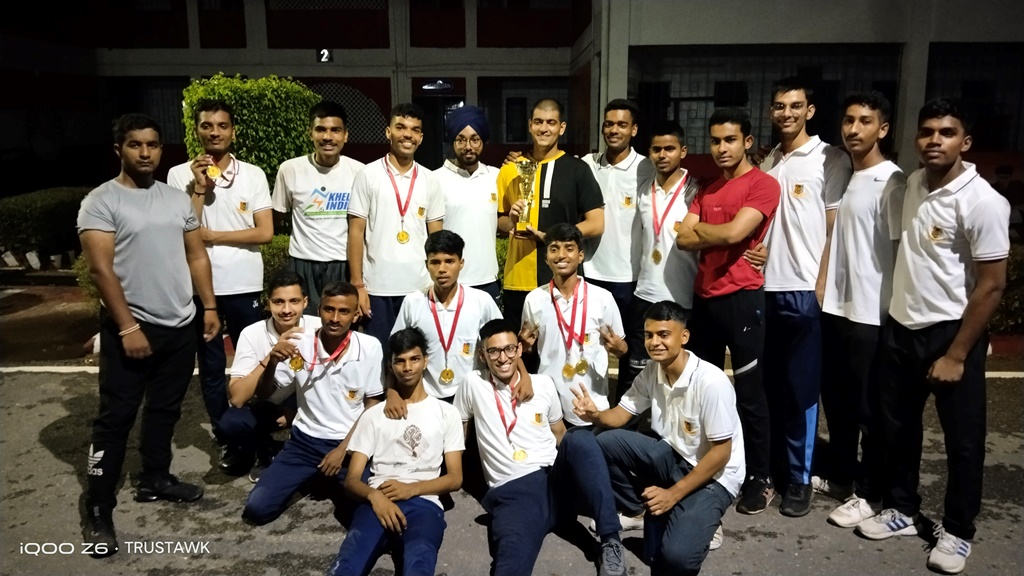 AUD cadets at ATC with medals and Trophy