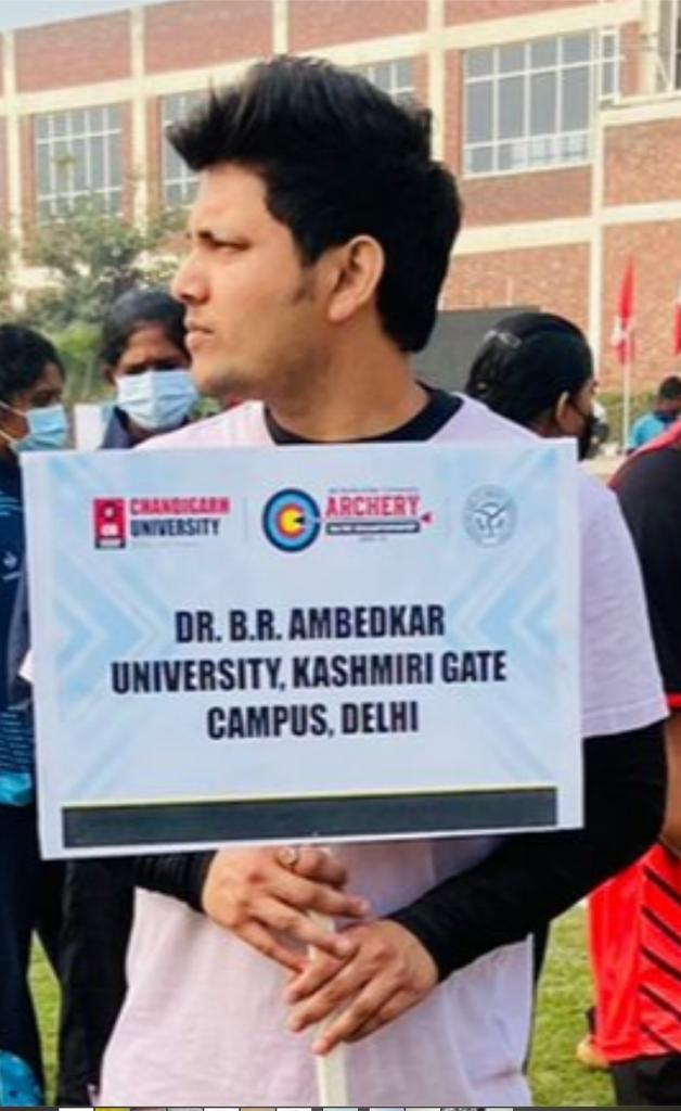 B R Ambedkar University participated All India inter-university Archery championship 2021-22 at Chandigarh University.