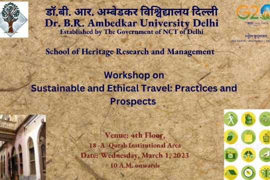 G20_LIFE_Workshop Sustainable and Ethical Travel: Practices and Prospects 1st March 2023