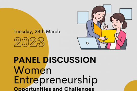 G20_Panel Discussion Women Entrepreneurship: Opportunities and Challenges 28th March 2023