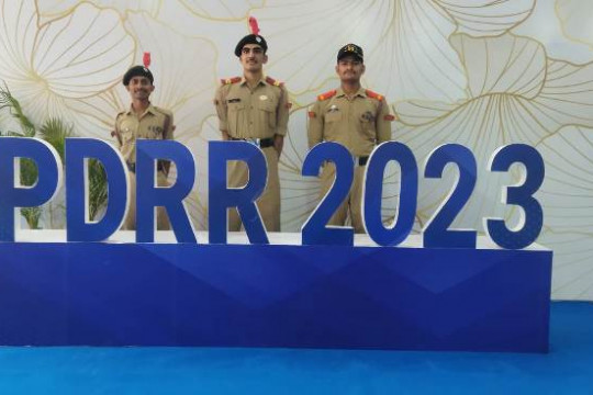 NCC cadets at National Platform for Disaster Risk Reduction (NPDRR 12.3.2023)